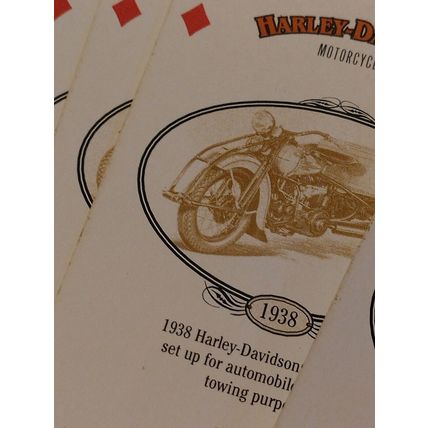 Vintage 1997 Harley Davidson Motorcycle Deck Of Playing Cards 1903-1929