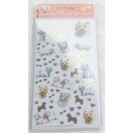 Dog breed craft stickers many breeds available 29 designs peel and stick