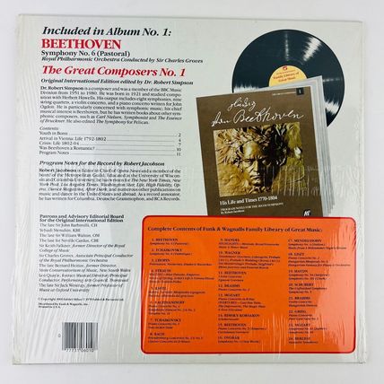 Beethoven – Symphony No 6 (Pastoral) Vinyl LP Record Album FW-601