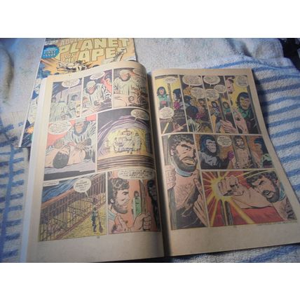 Adventures on PLANET OF THE APES 1 & 2! Marvel Comics, 1975! Both FN/FN+! $40.00