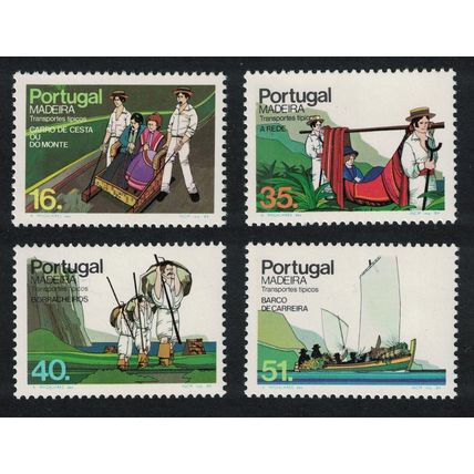Madeira Local Transport 4v 1984 MNH SG#210-213