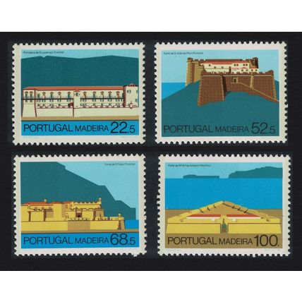 Madeira Fortresses 4v 1986 MNH SG#226-229