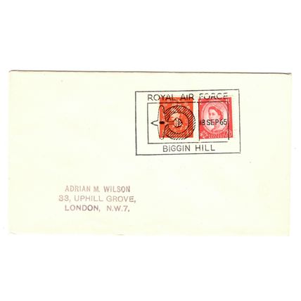 GB 1965 Cover with RAF BIGGIN HILL Special Postmark 18 Sep 1965