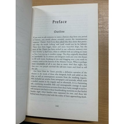 2009 1ST EDITION "LOST VOICE FROM THE TITANIC" ORAL HISTORY HARDBACK BOOK (P4)