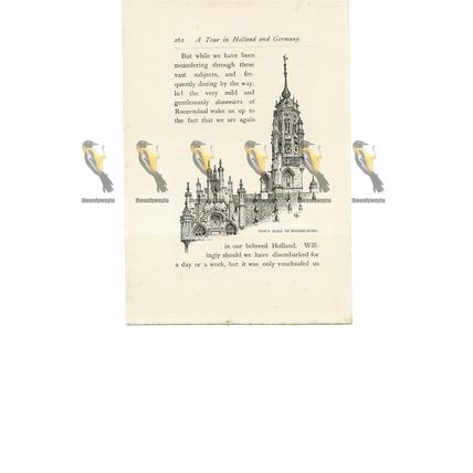 Middleburg, Town Hall, Holland, Book Illustration (Print), 1889