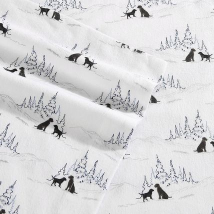 Eddie Bauer - Queen Sheet Set, Warm Breathable Cotton Flannel Bedding with Deep