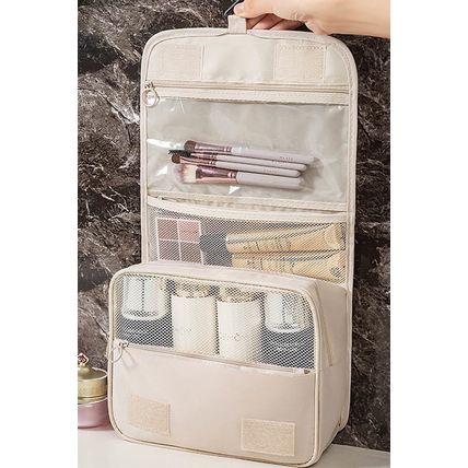 Apricot Multi-functional Make Up Organizer Travel Toiletry Bag