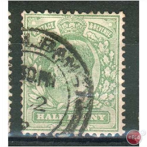 GB stamps 1902-10 -1/2d SG215 St Albans cancel 2