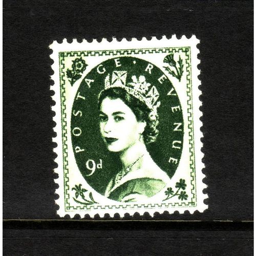 GREAT BRITAIN 1958 SG 582 9d BRONZE GREEN M / MINT