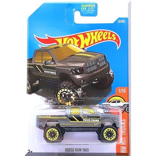 Hot Wheels - Dodge Ram 1500: HW Hot Trucks #1/10 - #33/365 (2017) *Gray Edition*