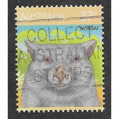AUS 1986 37c 'AUSTRALIAN WILDLIFE -WOMBAT (1ST SERIES)' FINE USED (EBID60-008)