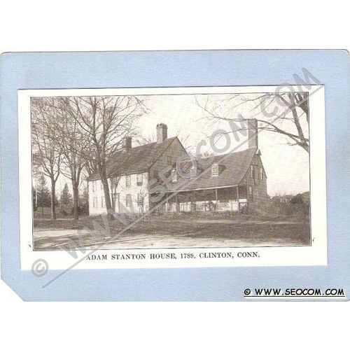 CT Clinton Adam Stanton House 1789 Blank Back ct_box1~432