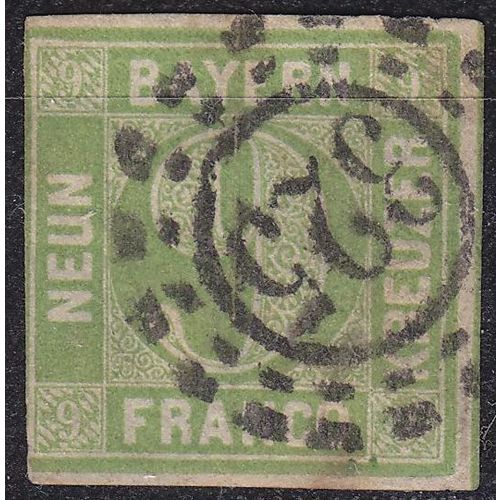 GERMANY Bayern Bavaria [1850] MiNr 0005 I d ( O/used ) [01]