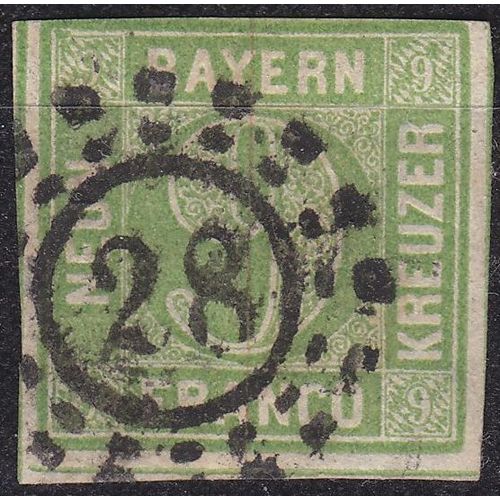 GERMANY Bayern Bavaria [1850] MiNr 0005 III d ( O/used ) [05]