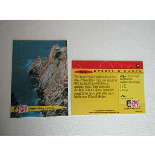 Pro Set 1992 Guinness Book of Records Trade Cards Card Variants (eb2)