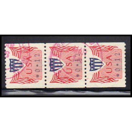Used CVP31 12c Shield Fine Strip of 3 PA5179