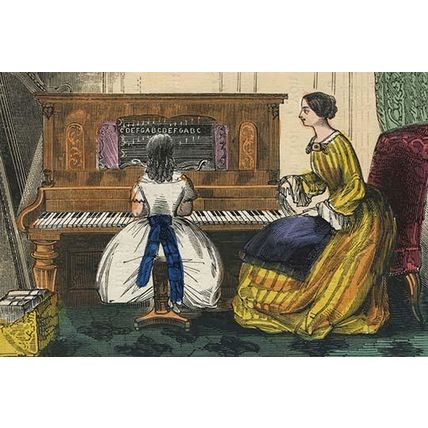 Young Girl Play a Piano 20 x 30 Poster