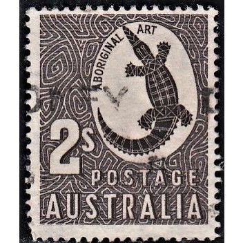 AUSTRALIA, 1948 2/- Aboriginal Art, SG 224 (Scott #212), used