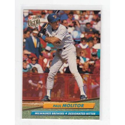 1992 Fleer Ultra Paul Molitor baseball card #81 – Brewers