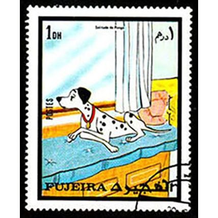Fujeira 1972 Disney 101 Dalmatians 1Dh Used Stamp