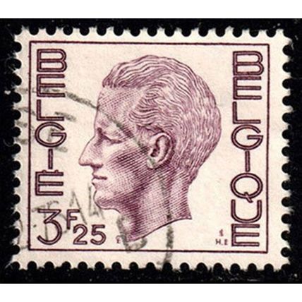 Belgium 1975 King Baudouin 3.25F Used Stamp.
