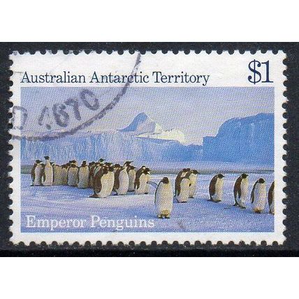 AAT 1985 Antarctic Scenes - Emperor Penguins $1 Used