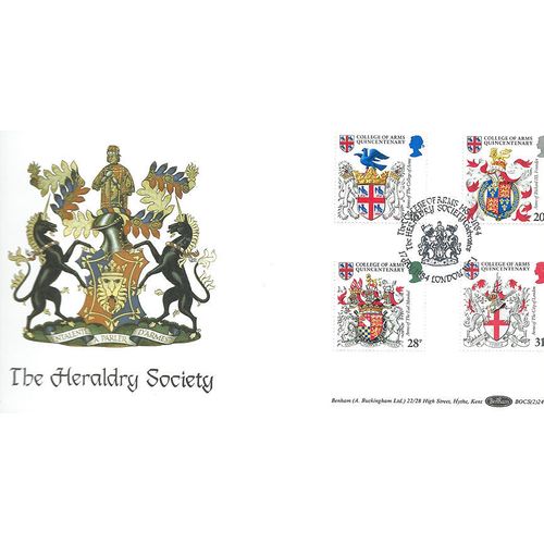 1984 Heraldry Illustrated First Day Cover - College of Arms CDS