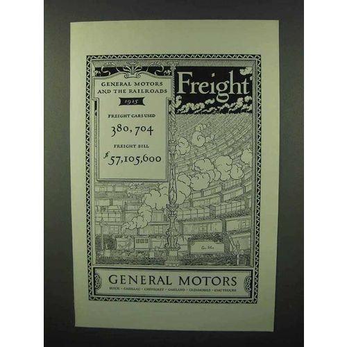 1926 General Motors Ad - Freight