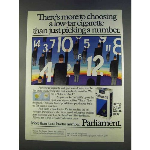 1977 Parliament Cigarettes Ad - There's More