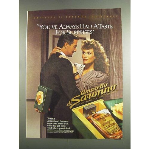 1984 Amaretto di Saronno Ad - Taste for Surprises