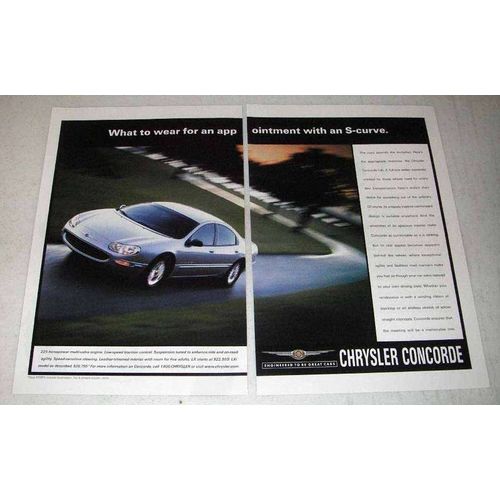 1999 Chrysler Concorde LXi Car Ad - What to Wear