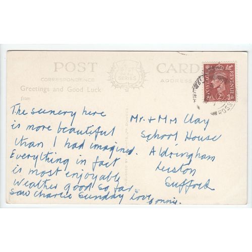 Salmon Leaping at the Falls of Rogie Strathpeffer Postcard A2461