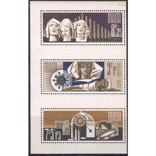 Malta 1973 - SG MS510 - SG507/9 - Christmas - MNH