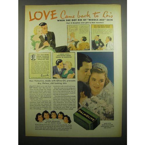 1937 Palmolive Soap Ad - Dionne Quintuplets - Love came back to Lois