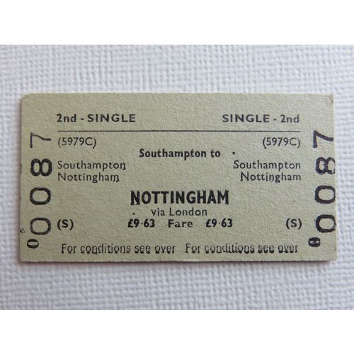 BR Southampton - Nottingham via London Ticket
