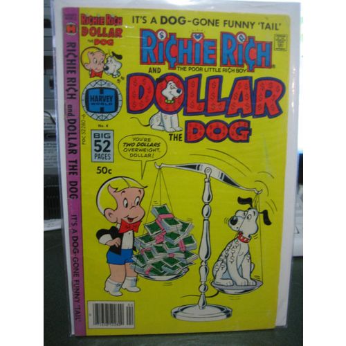 Vintage Richie Rich & Dollar Dog Comic Book #4/Oct 1978