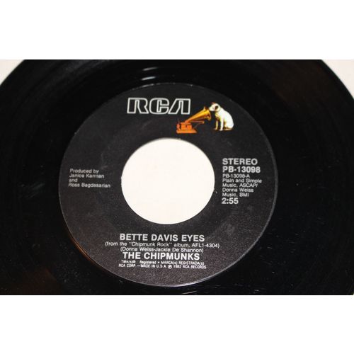 The Chipmunks 45-BETTE DAVIS EYES/HEARTBREAKER STEREO