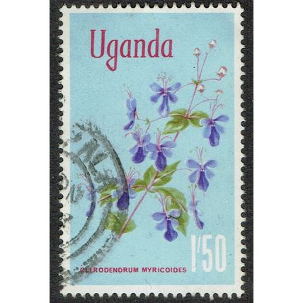 Uganda 1969 Flowers 1/50c Multicoloured SG141 FU