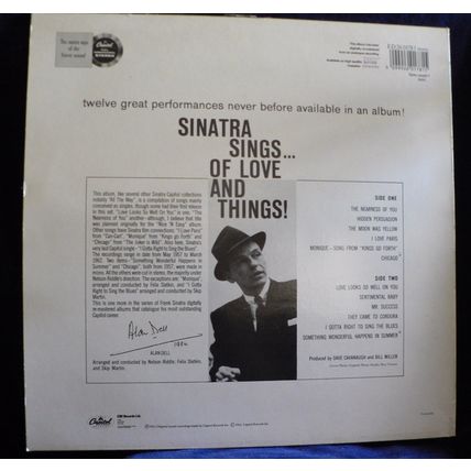Frank Sinatra – Sinatra Sings...Of Love & Things