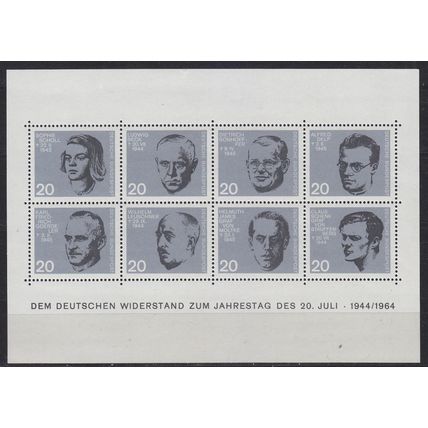 GERMANY BUND [1964] MiNr 0431-38 Block 3 ( **/mnh )