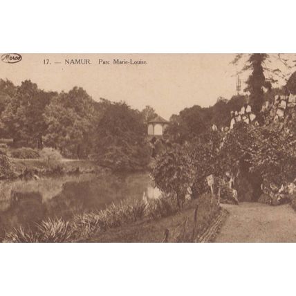 Namur Parc Marie Louise Belgium Antique Postcard