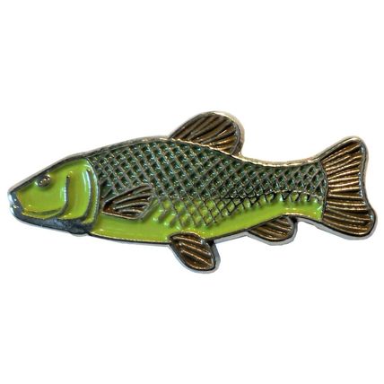 Tench Freshwater Game Fish Angling Fisherman Pin Angler Metal Enamel Badge NEW