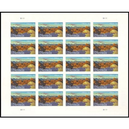 Nevada Statehood Stamps Sheet of 20 Current Rate Stamps Scott 4907