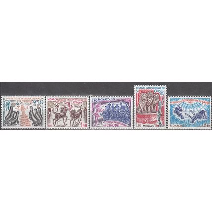 Monaco 1978 Michel 1351 - 1355 Neuf ** Cote (2008) 13.00 € Festival du cirque