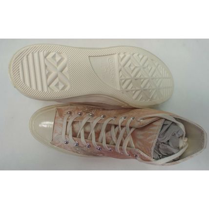 New Womens 10.5 Converse CTAS 70 Hi Light Twinel Embroidered Shoes $90 159649C