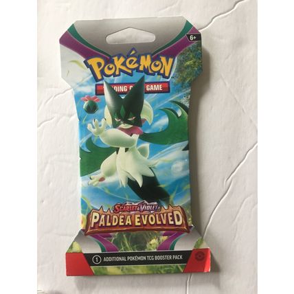 5 New Pokemon Scarlet & Violet Paldea Evolved Booster Packs - 50 Total Cards
