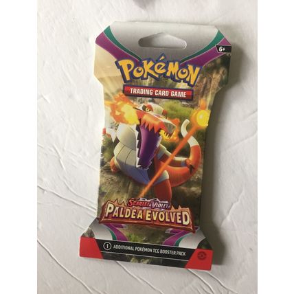 5 New Pokemon Scarlet & Violet Paldea Evolved Booster Packs - 50 Total Cards