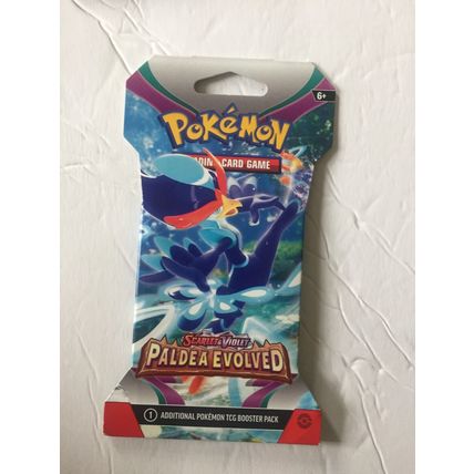 5 New Pokemon Scarlet & Violet Paldea Evolved Booster Packs - 50 Total Cards