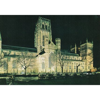 Durham Cathedral - Evening on Palace Green - Judges Postcard C6144X (1400)