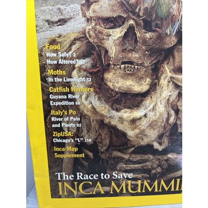National Geographic Magazine Inca Mummies May 2002 - Vintage Collectable